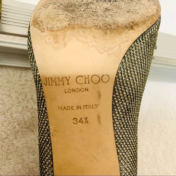 JIMMY CHOO Evelyn' Pump women size 34.5/ 5A - Picture 10 of 11